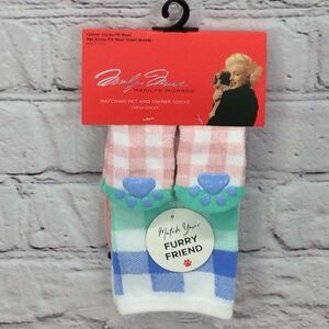 Marilyn Monroe Matching Pet & Owner Low Cut Socks Pastel Women's O/S Small Dog